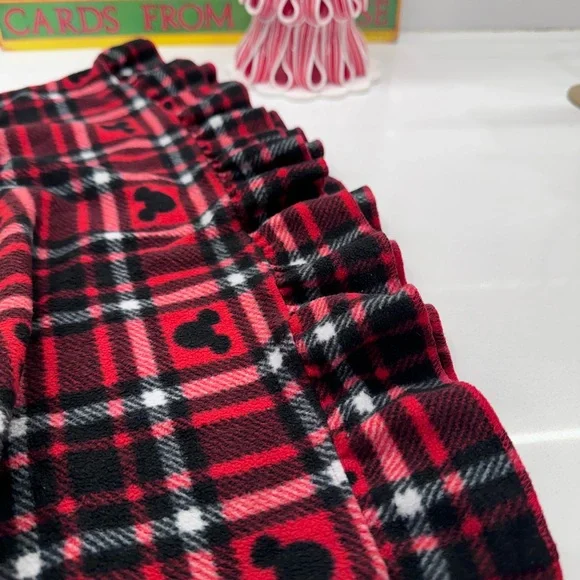 Disney, Red Plaid, Girls Traditional Styles Pajama Dress, size 4 - Picture 6 of 10